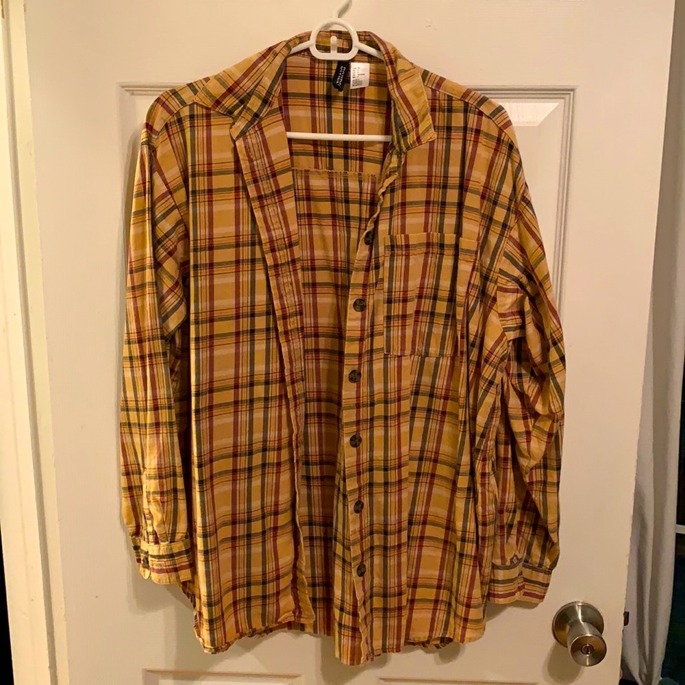 H&M Plaid Button-Up
